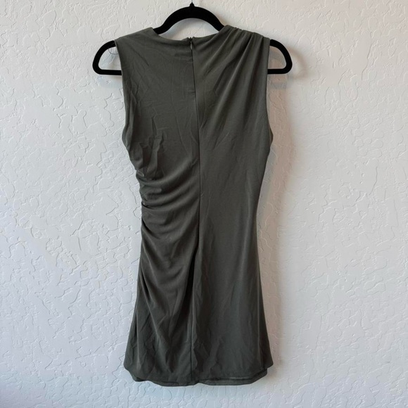 Zara Green Draped Sleeveless Mini Dress - Picture 5 of 5